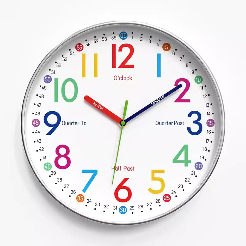 Timely Kids Educational Wall Clock