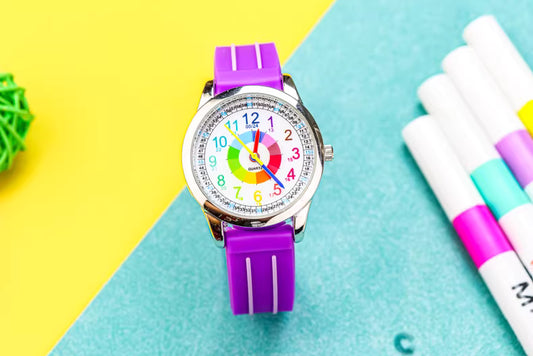 Timely Kids® Classic Purple Time Teacher Watch