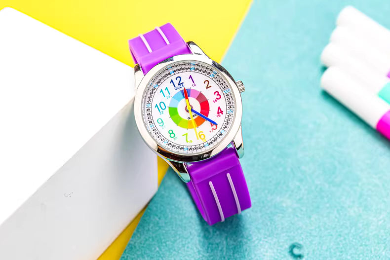 Timely Kids® Classic Purple Time Teacher Watch