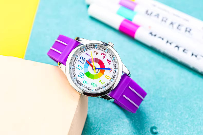 Timely Kids® Classic Purple Time Teacher Watch